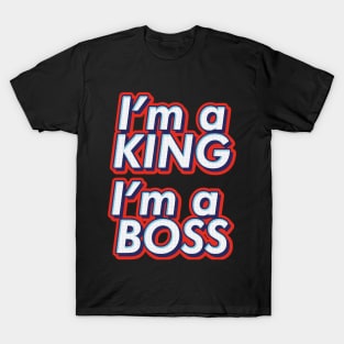 BTS Bangtan Agust D Suga Yoongi dechwita i'm a king i'm a boss ARMY | Morcaworks T-Shirt